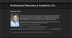 Desktop Screenshot of farberresumes.com