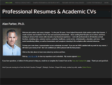 Tablet Screenshot of farberresumes.com
